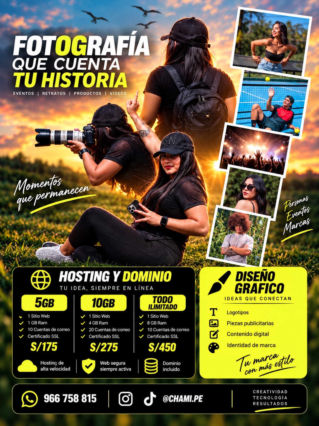 Portafolio de Chami.pe creadora de contenido